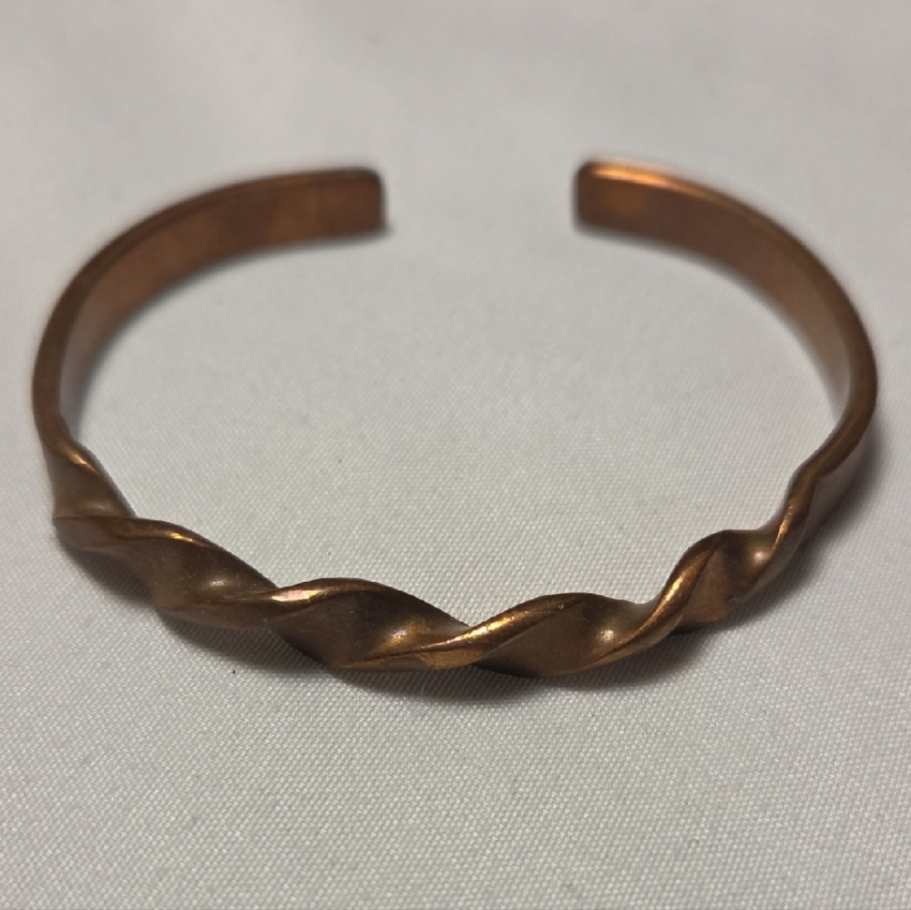 Twisted Copper Cuff Bracelet